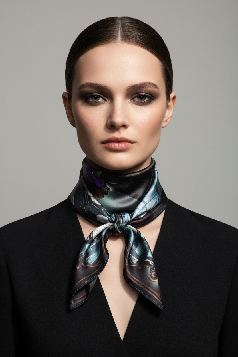 The Architect Of Phantoms Silk Scarf