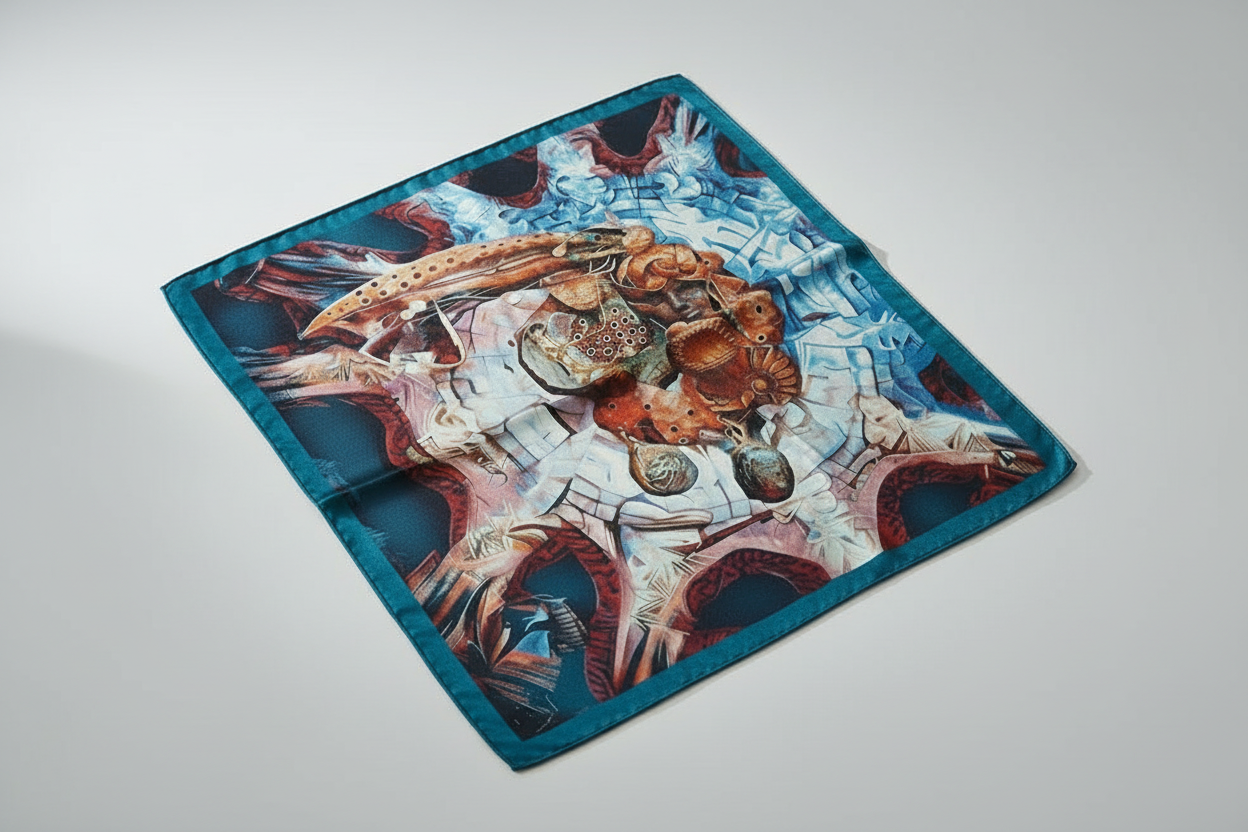 The Mystic Journey Afrofuturism Extra Large Silk Scarf