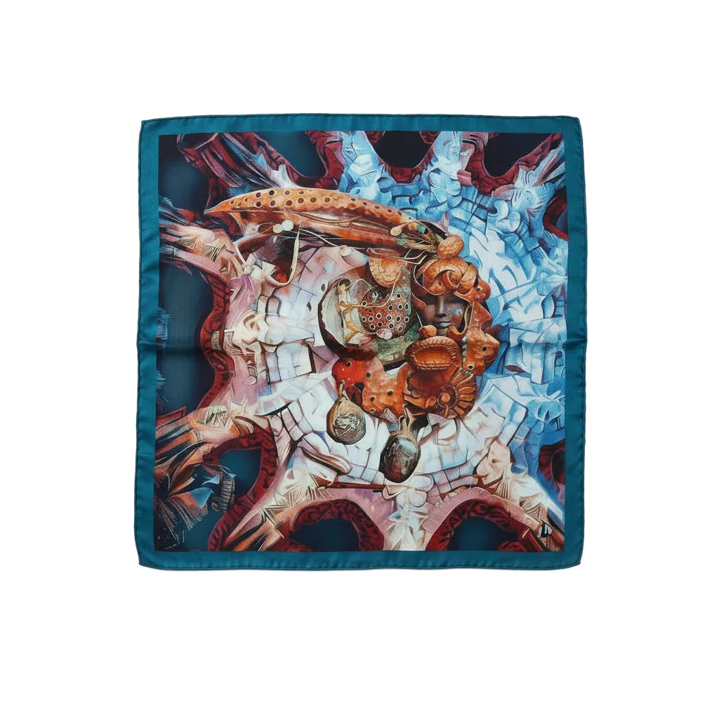 The Mystic Journey Afrofuturism Extra Large Silk Scarf
