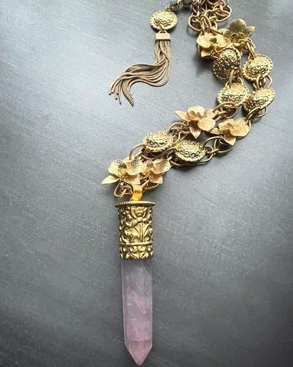 Sundara Rose Quartz Pendant Necklace