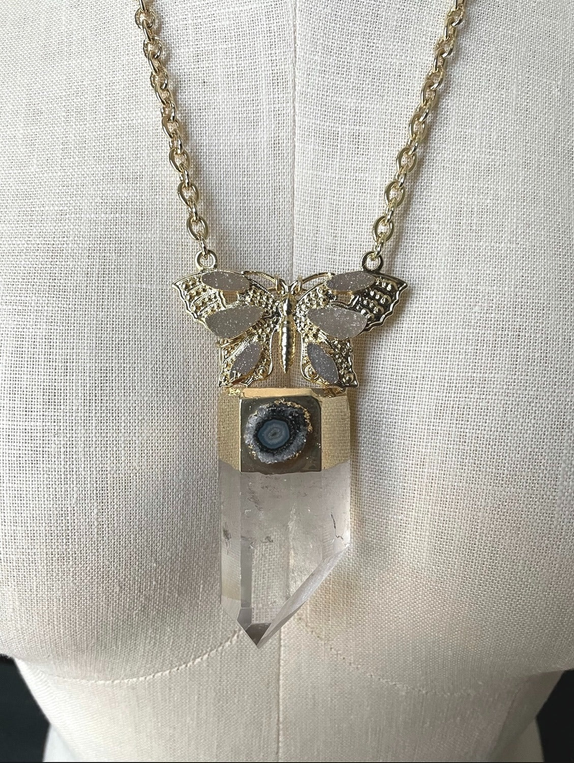Monarch Quartz Necklace pendant