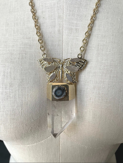 Monarch Quartz Necklace pendant