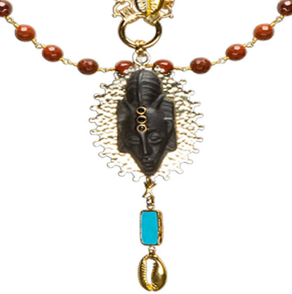 Punu Multi-Chain Necklace pendant
