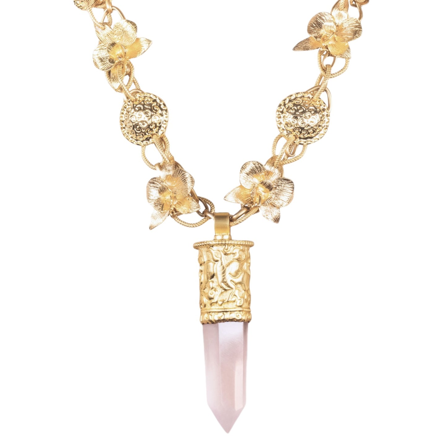 Sundara Rose Quartz Pendant Necklace pendant
