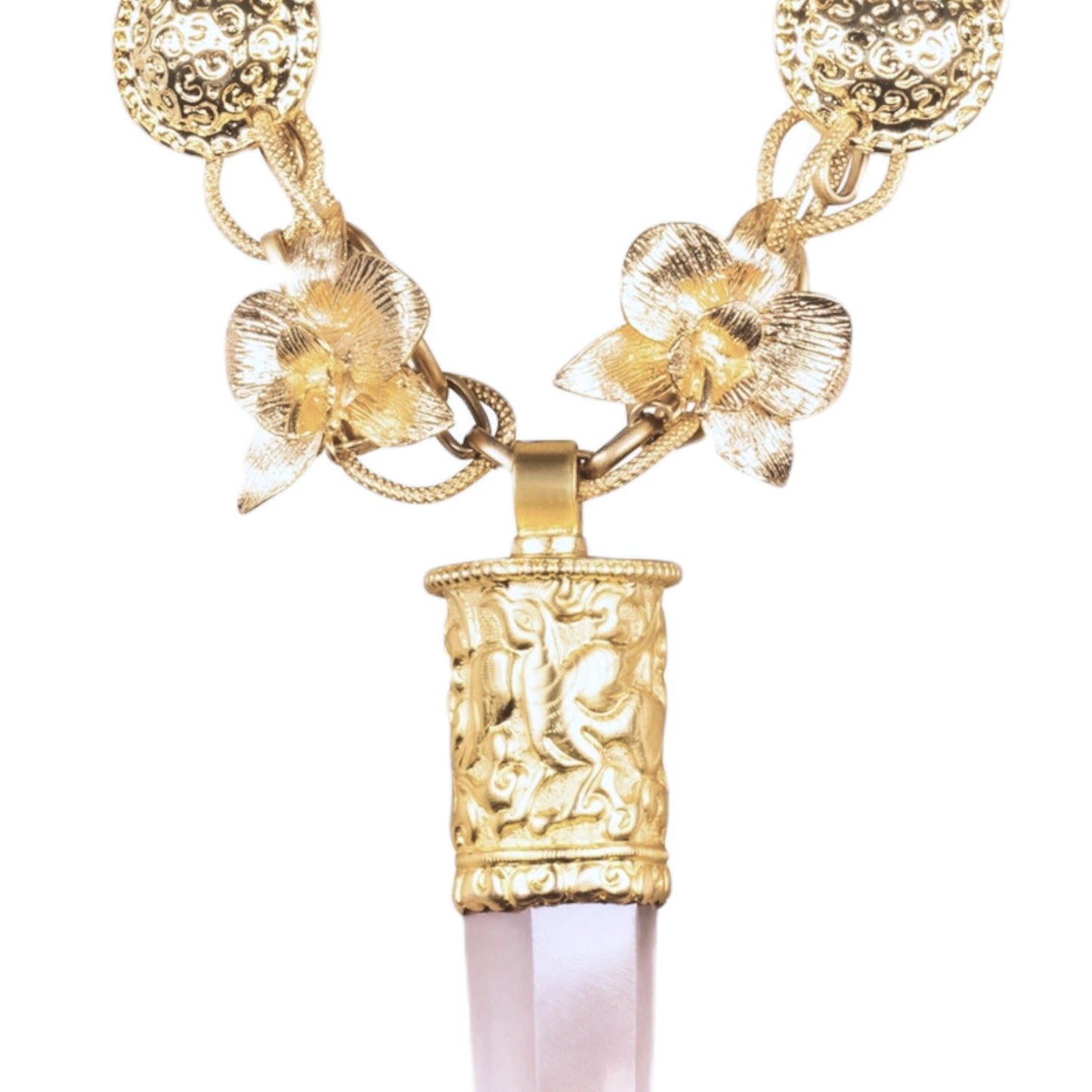 Sundara Rose Quartz Pendant Necklace pendant