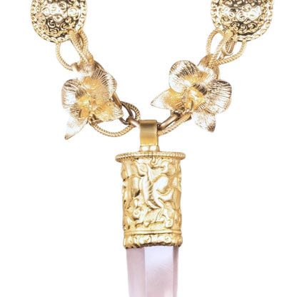 Sundara Rose Quartz Pendant Necklace pendant