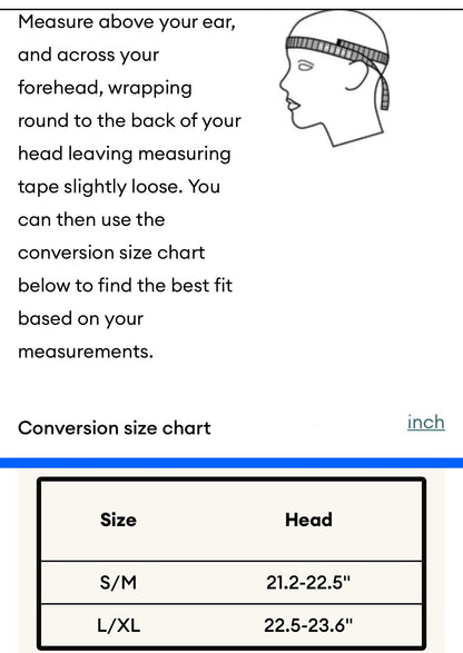 Conversion Size Chart