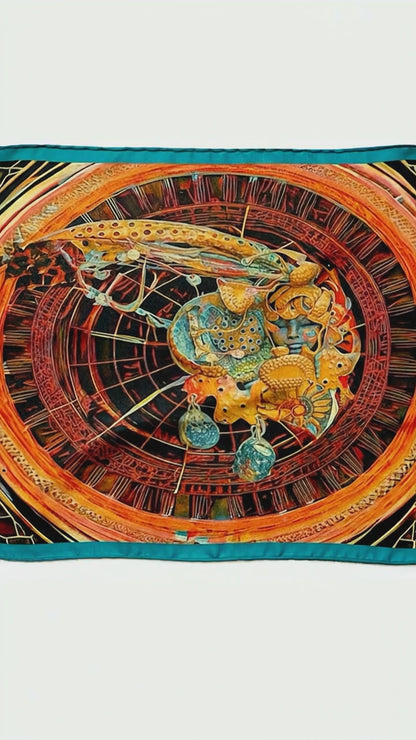 Orire Afrofuturism Extra Large Silk Scarf
