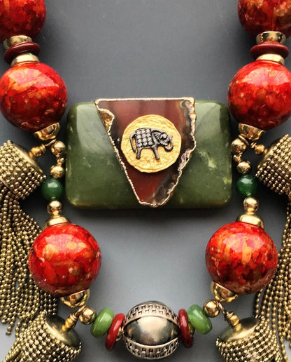 Tembo Tassel Necklace pendant